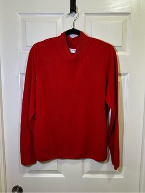Sag Harbor Sweater Size XL Red Crewneck Long Sleeve